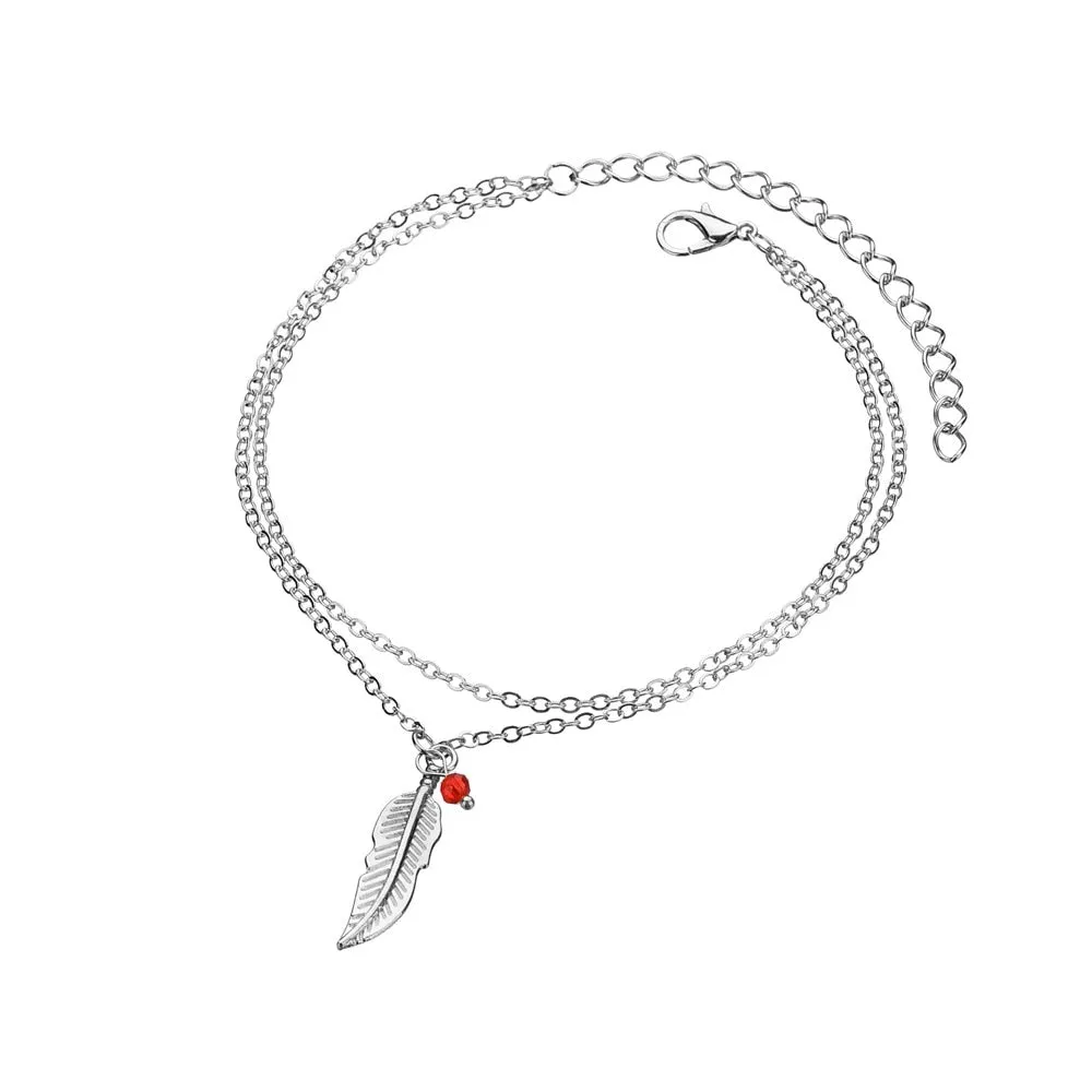Golden Heart Beach Anklet Chain - Summer Fashion Statement Piece