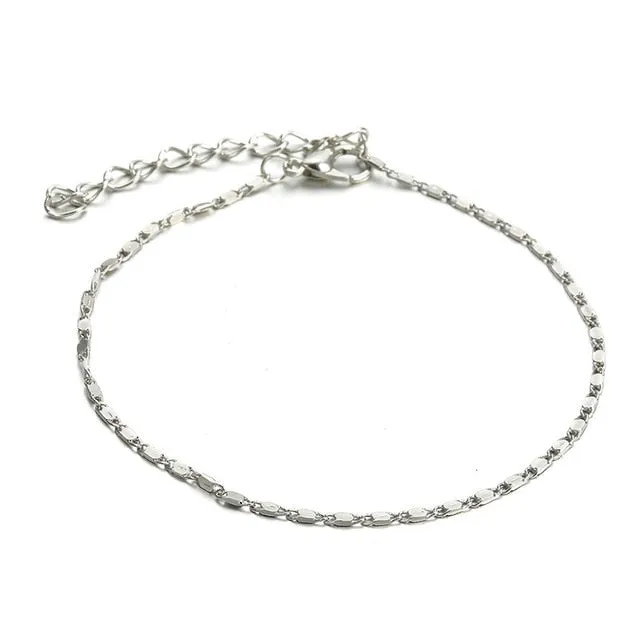 Golden Heart Beach Anklet Chain - Summer Fashion Statement Piece