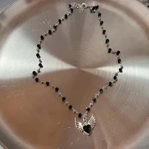 Gothic Red Peach Heart Pendant Necklace For Women Girls Sliver Ghost Claw Love Short Choker PunkClavicle Chain Gifts