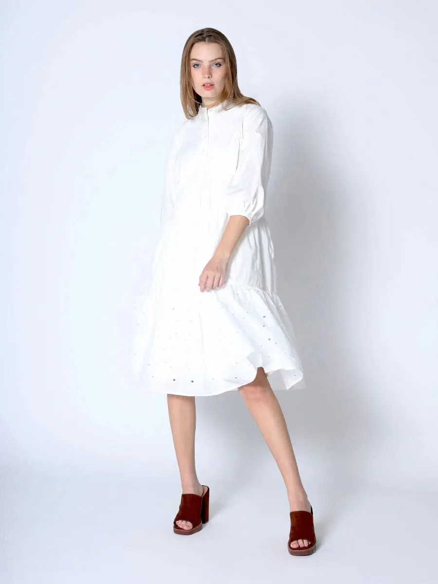 Gracia fashion white dress