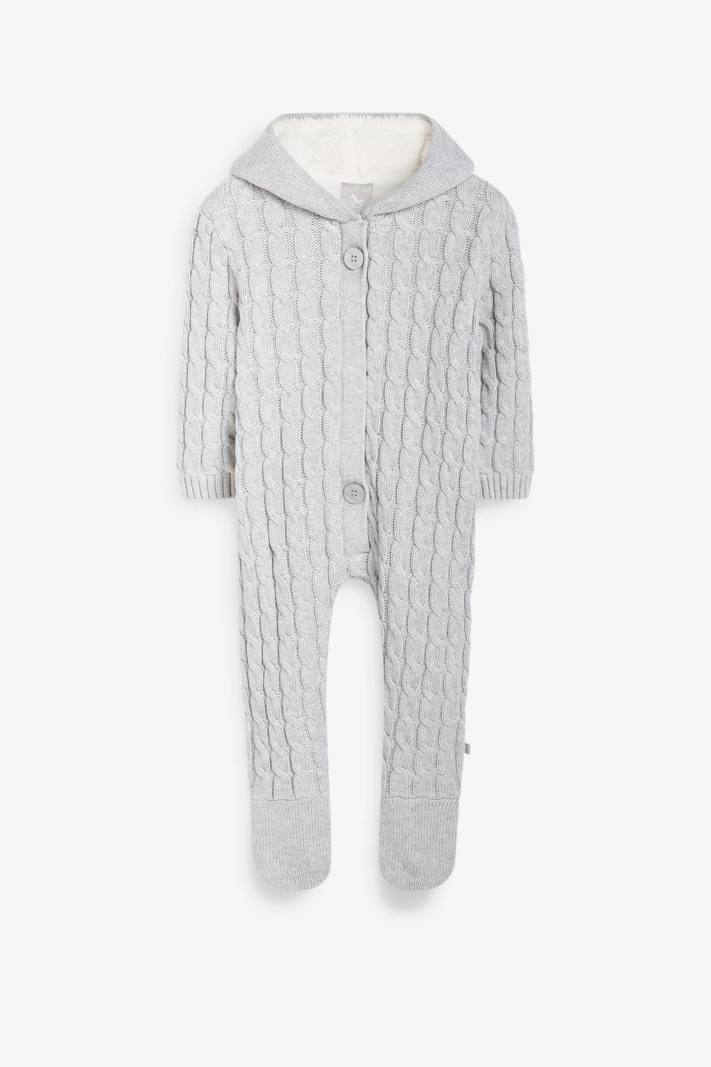 Grey Lined Knitted Pramsuit