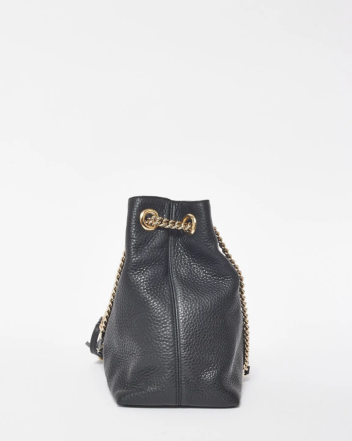 Gucci Black Leather Medium Soho Chain Shoulder Bag