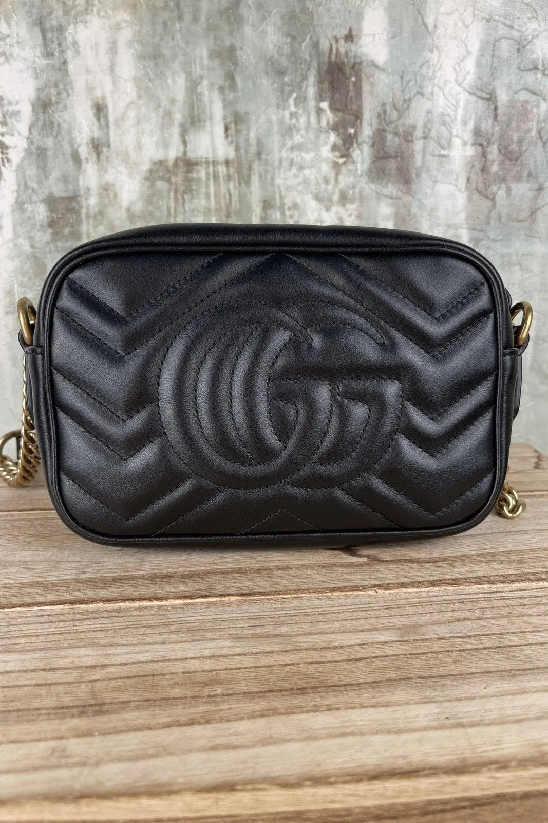 Gucci Marmont Mini Camera Crossbody Bag