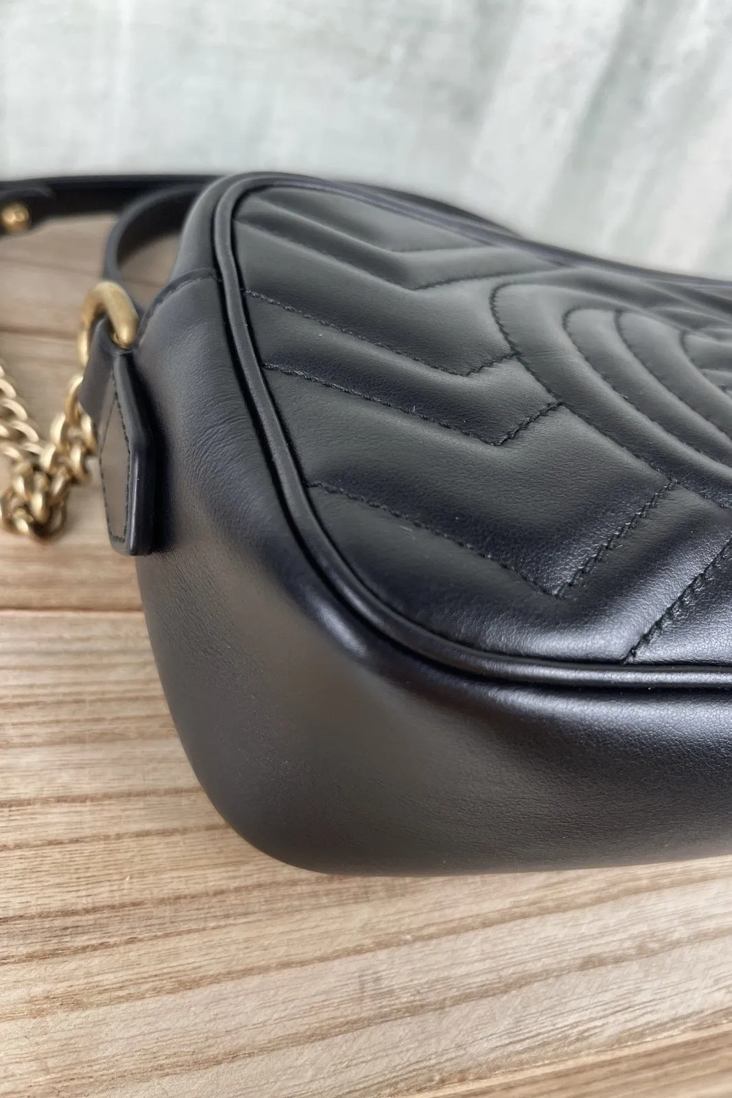 Gucci Marmont Mini Camera Crossbody Bag