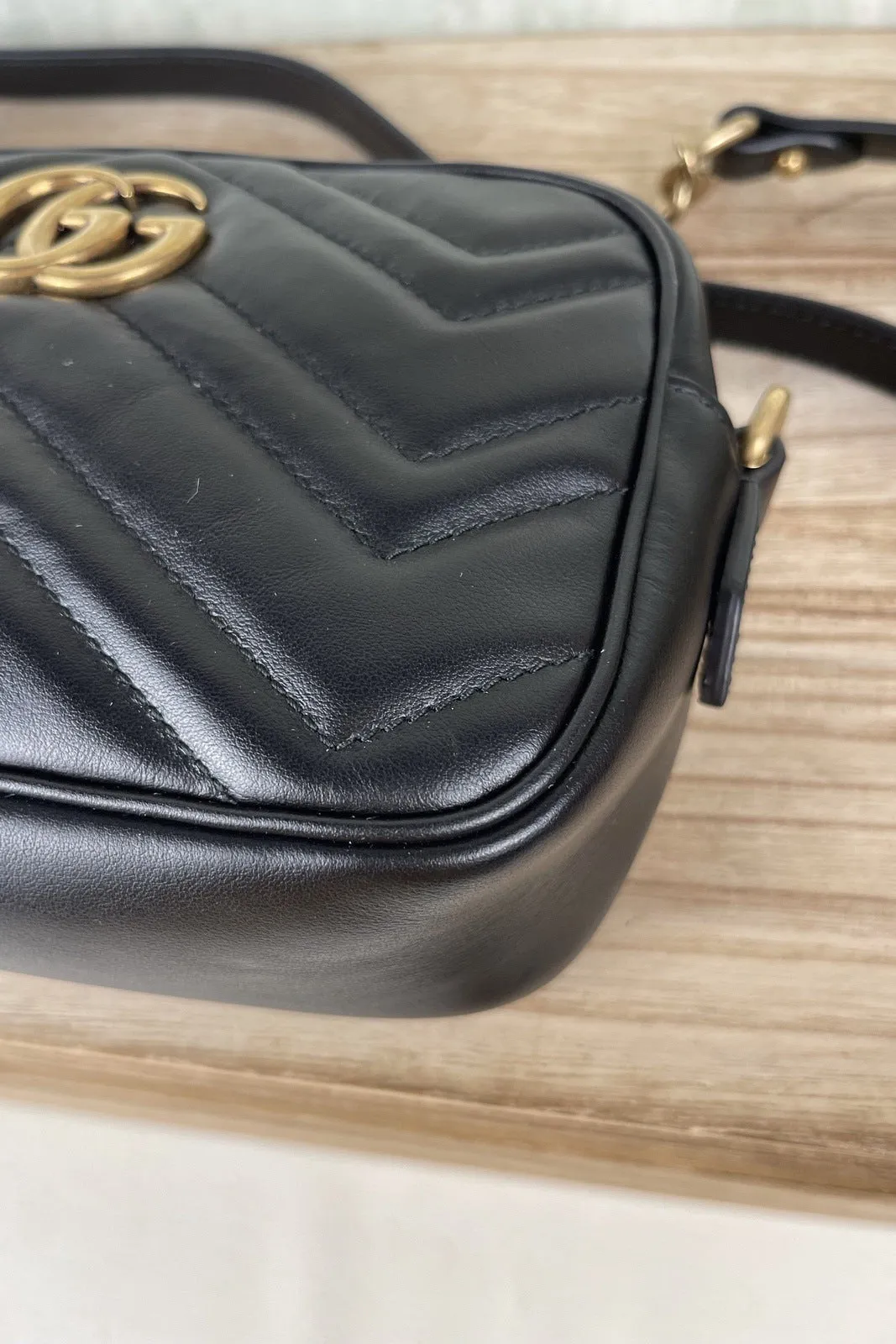 Gucci Marmont Mini Camera Crossbody Bag