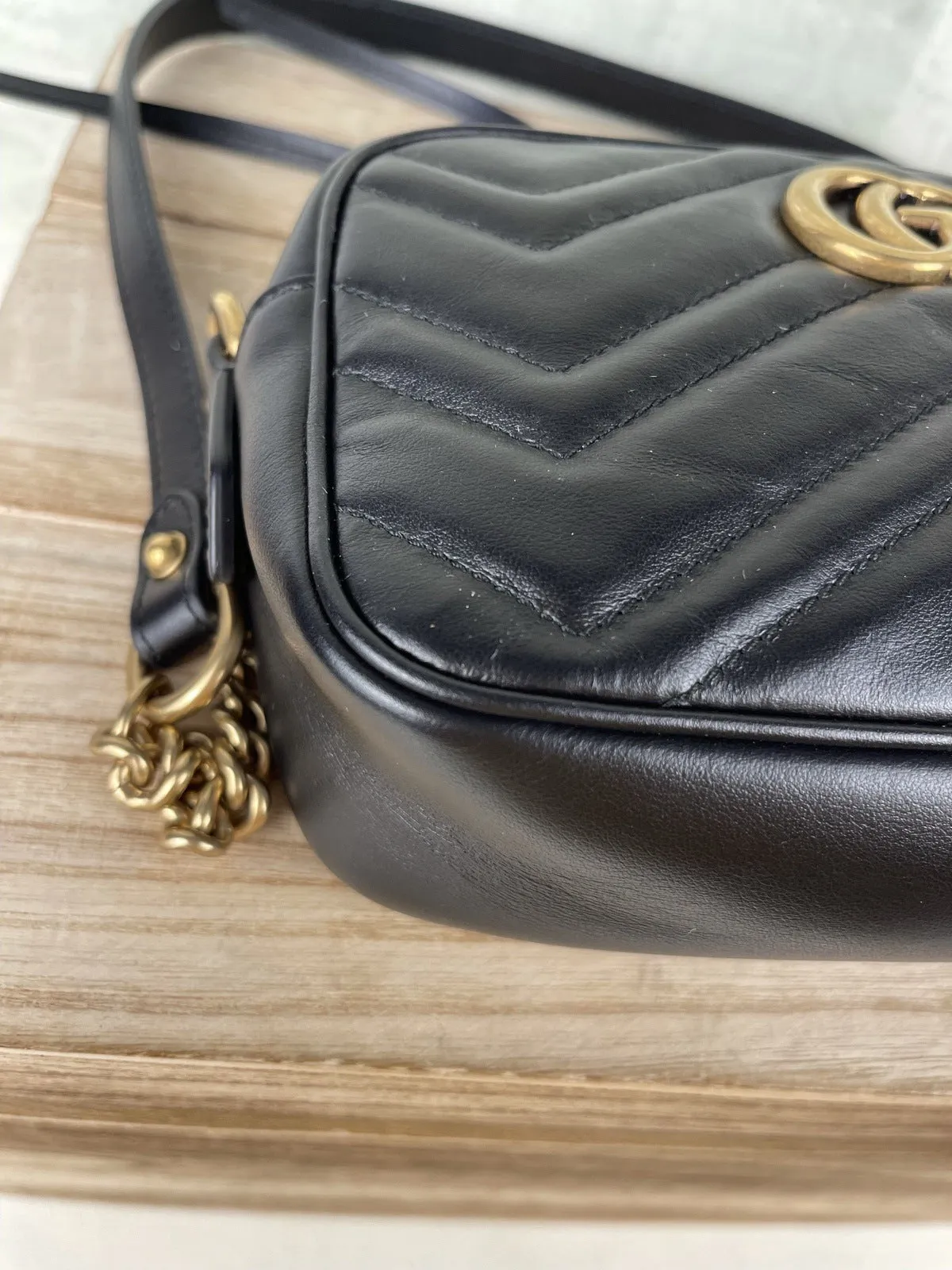 Gucci Marmont Mini Camera Crossbody Bag
