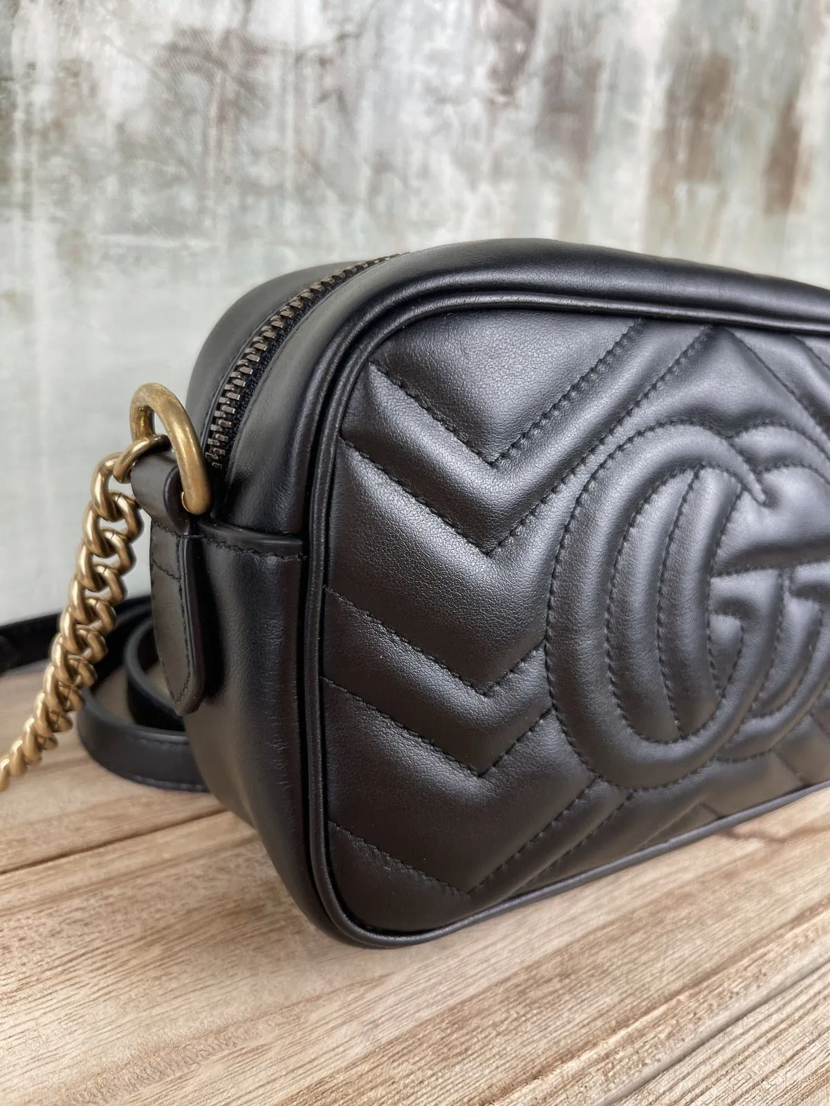 Gucci Marmont Mini Camera Crossbody Bag