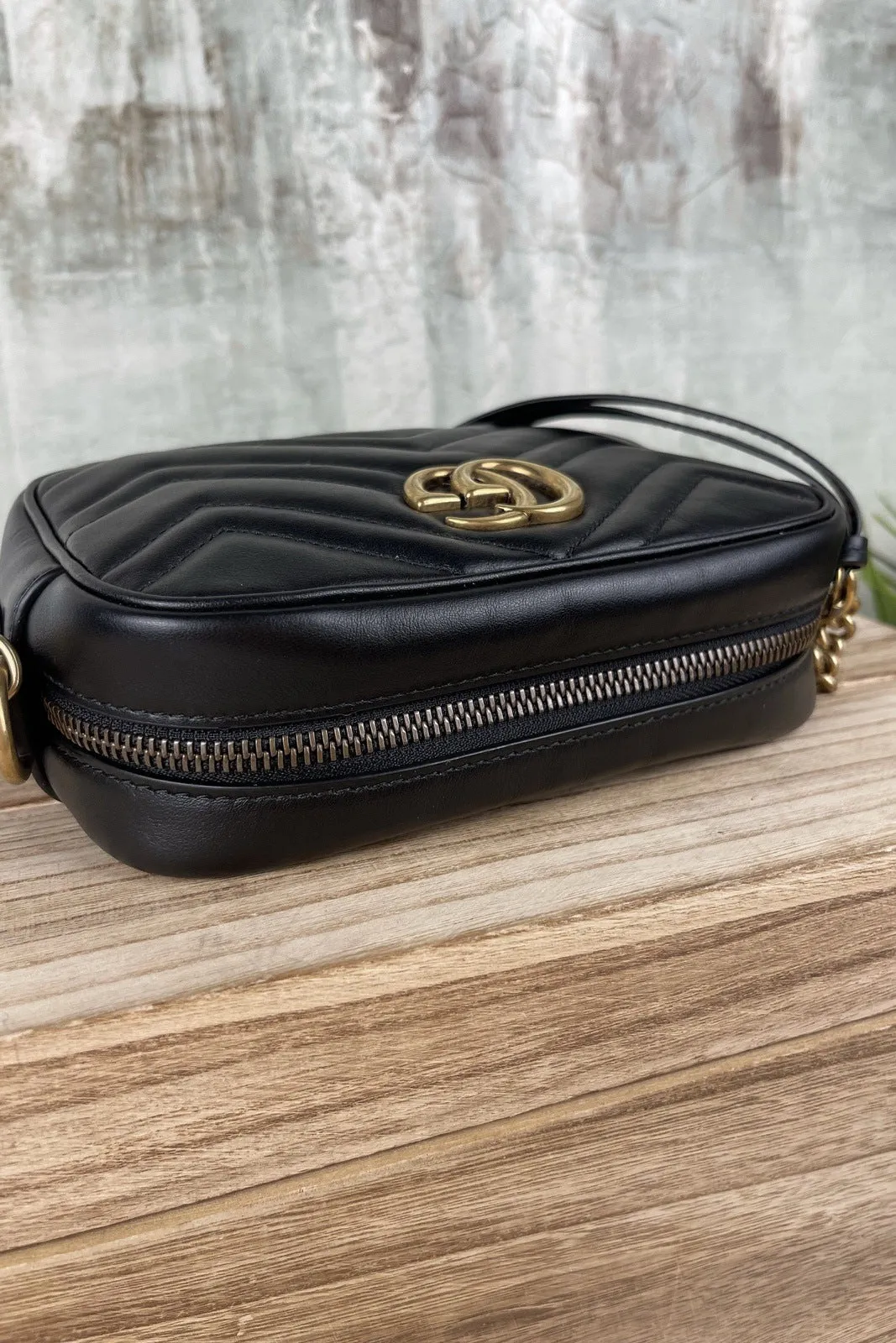 Gucci Marmont Mini Camera Crossbody Bag