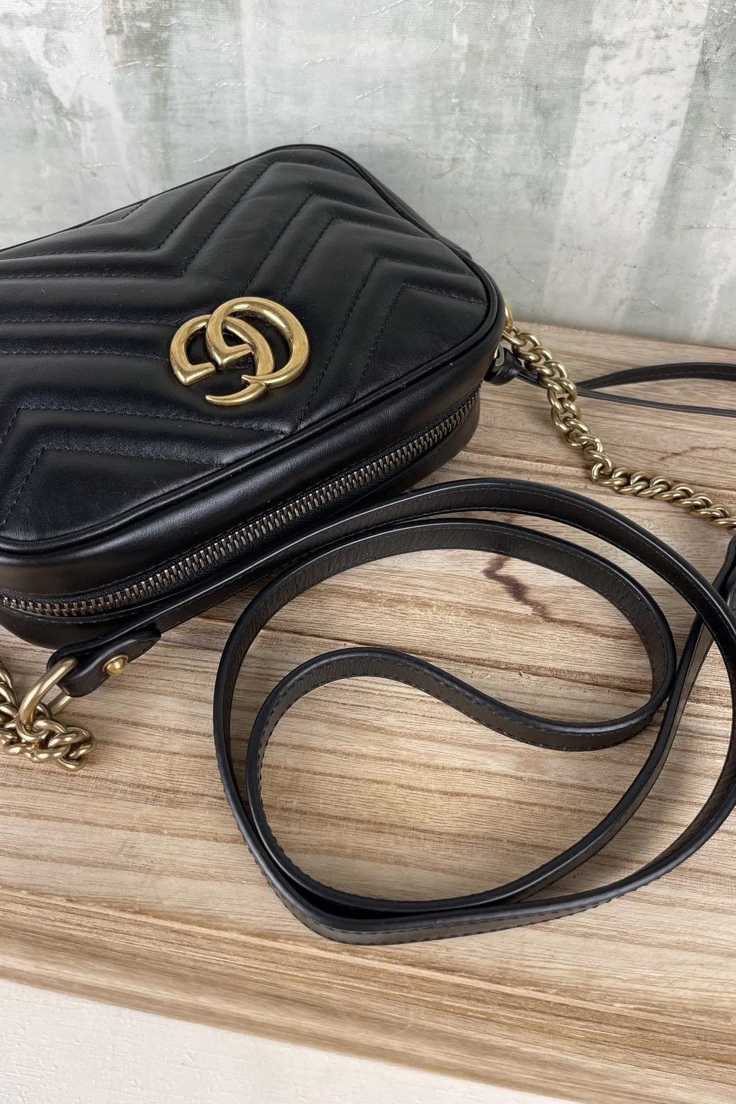 Gucci Marmont Mini Camera Crossbody Bag