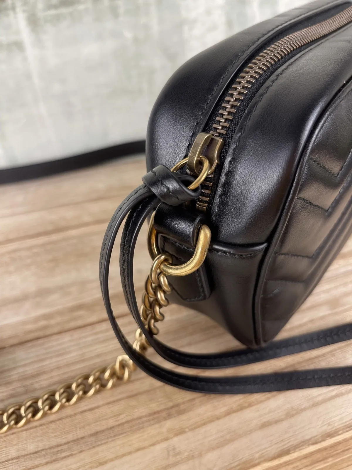 Gucci Marmont Mini Camera Crossbody Bag