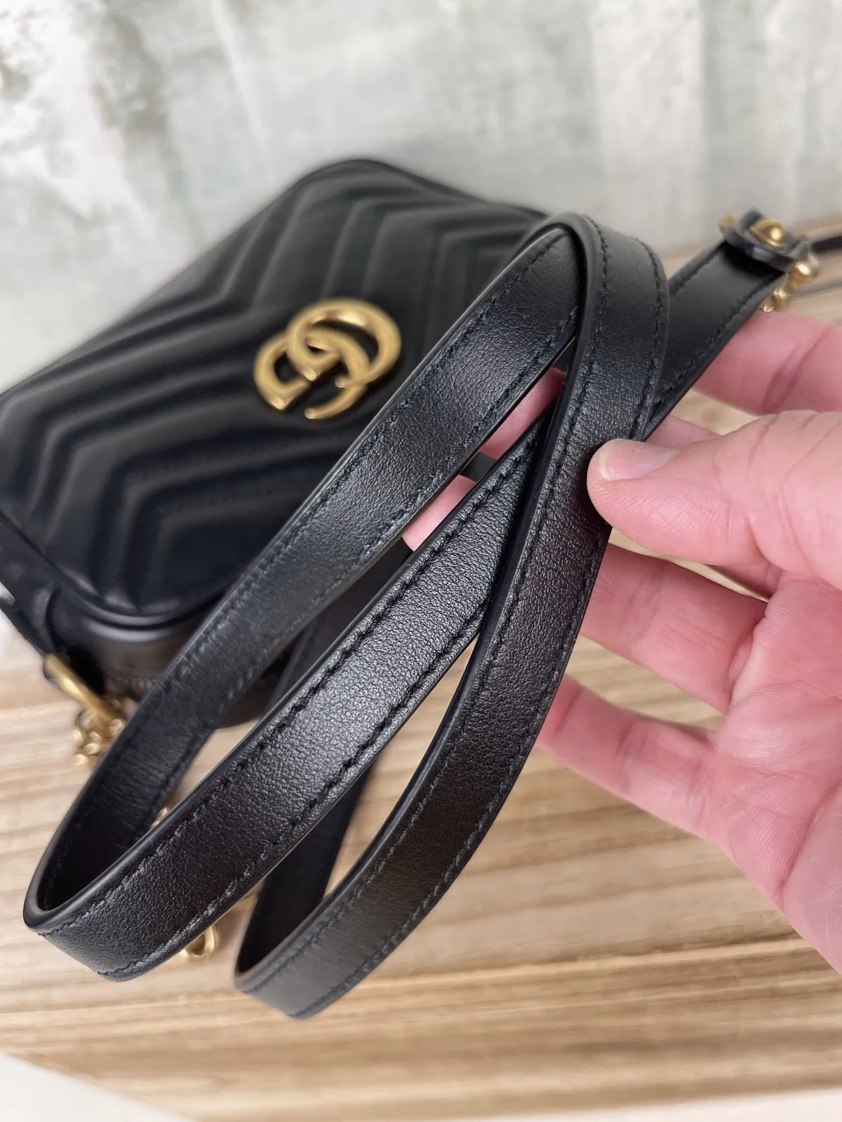 Gucci Marmont Mini Camera Crossbody Bag