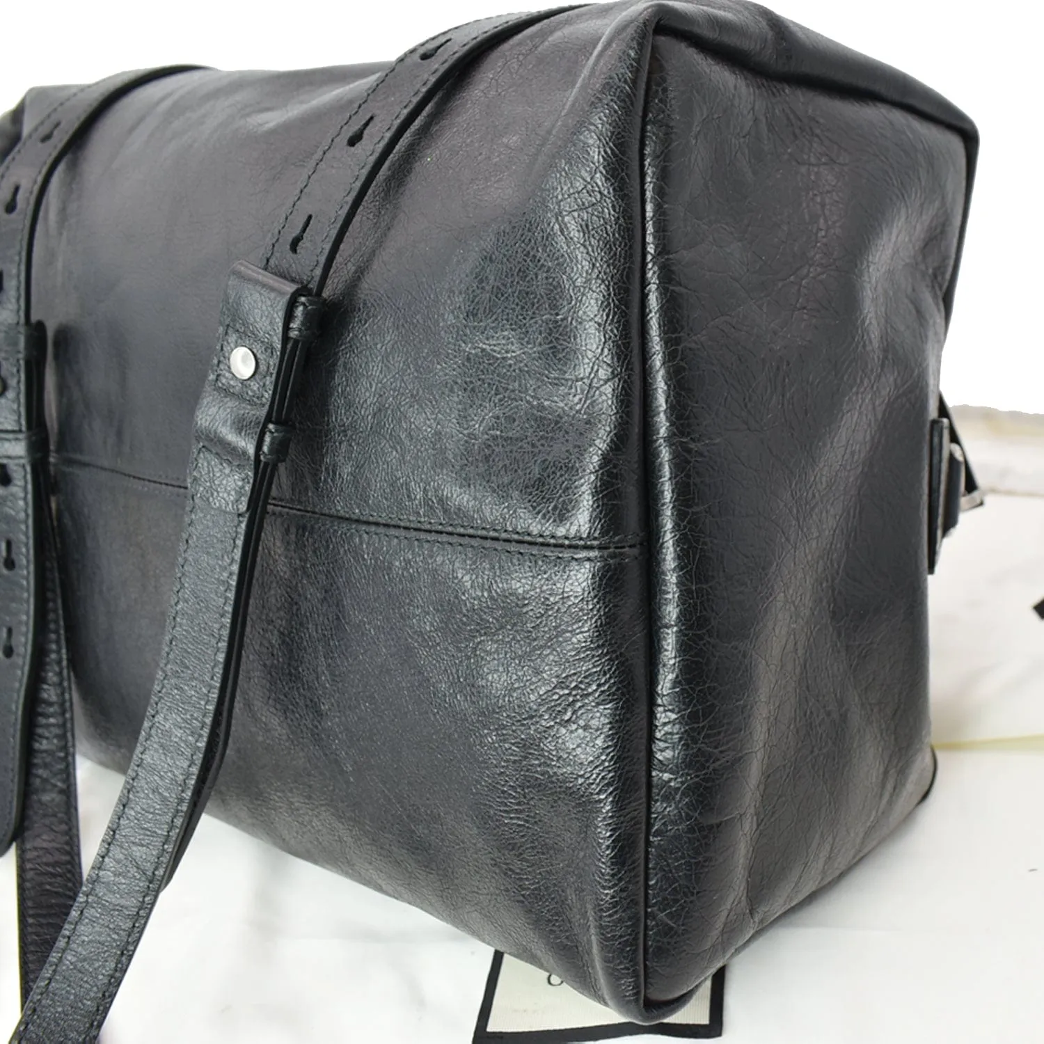 GUCCI Morpheus Leather Convertible Backpack Bag Black 587866 - Hot Deals