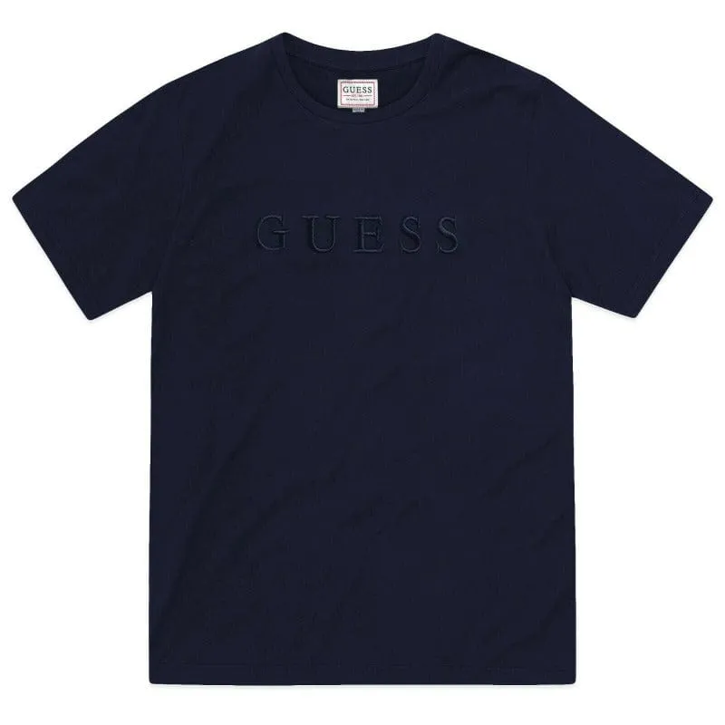 Guess Pima Crew Tee Blue
