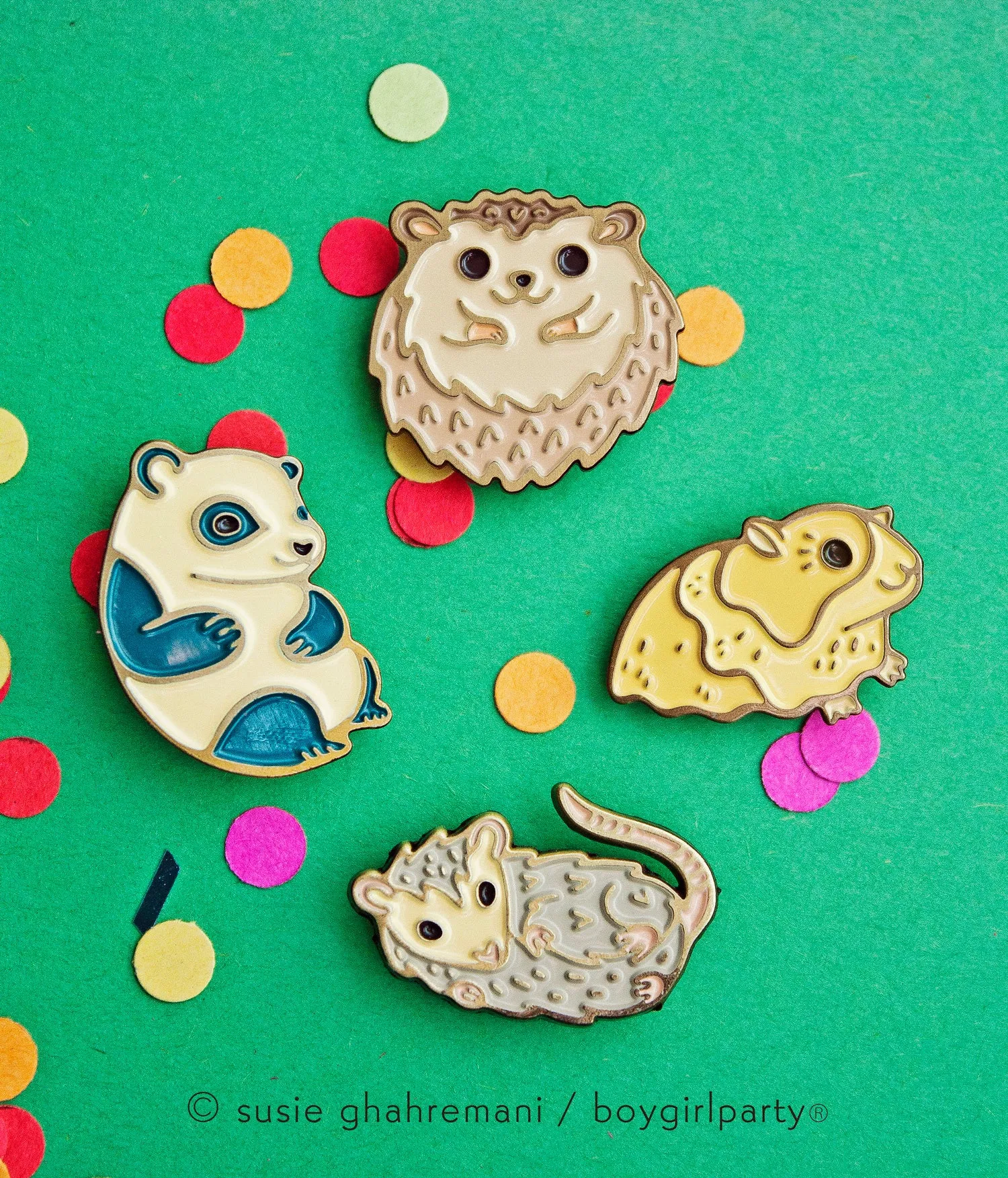 Guinea Pig enamel pin - cute pins by boygirlparty - guinea pig brooch
