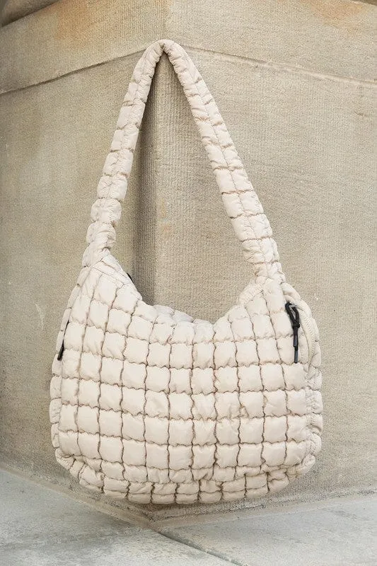 ❤️GYPSY FOX-Aili's Corner Taylor Quilted Puffer Tote – Stylish & Cozy Everyday Bag