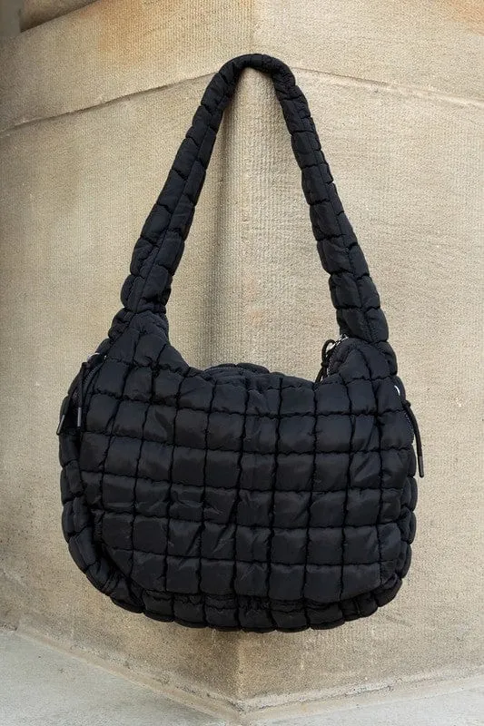 ❤️GYPSY FOX-Aili's Corner Taylor Quilted Puffer Tote – Stylish & Cozy Everyday Bag