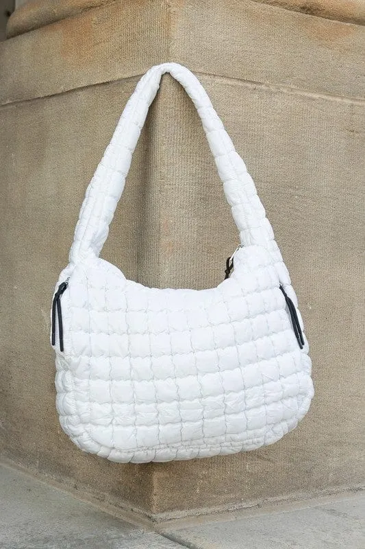 ❤️GYPSY FOX-Aili's Corner Taylor Quilted Puffer Tote – Stylish & Cozy Everyday Bag