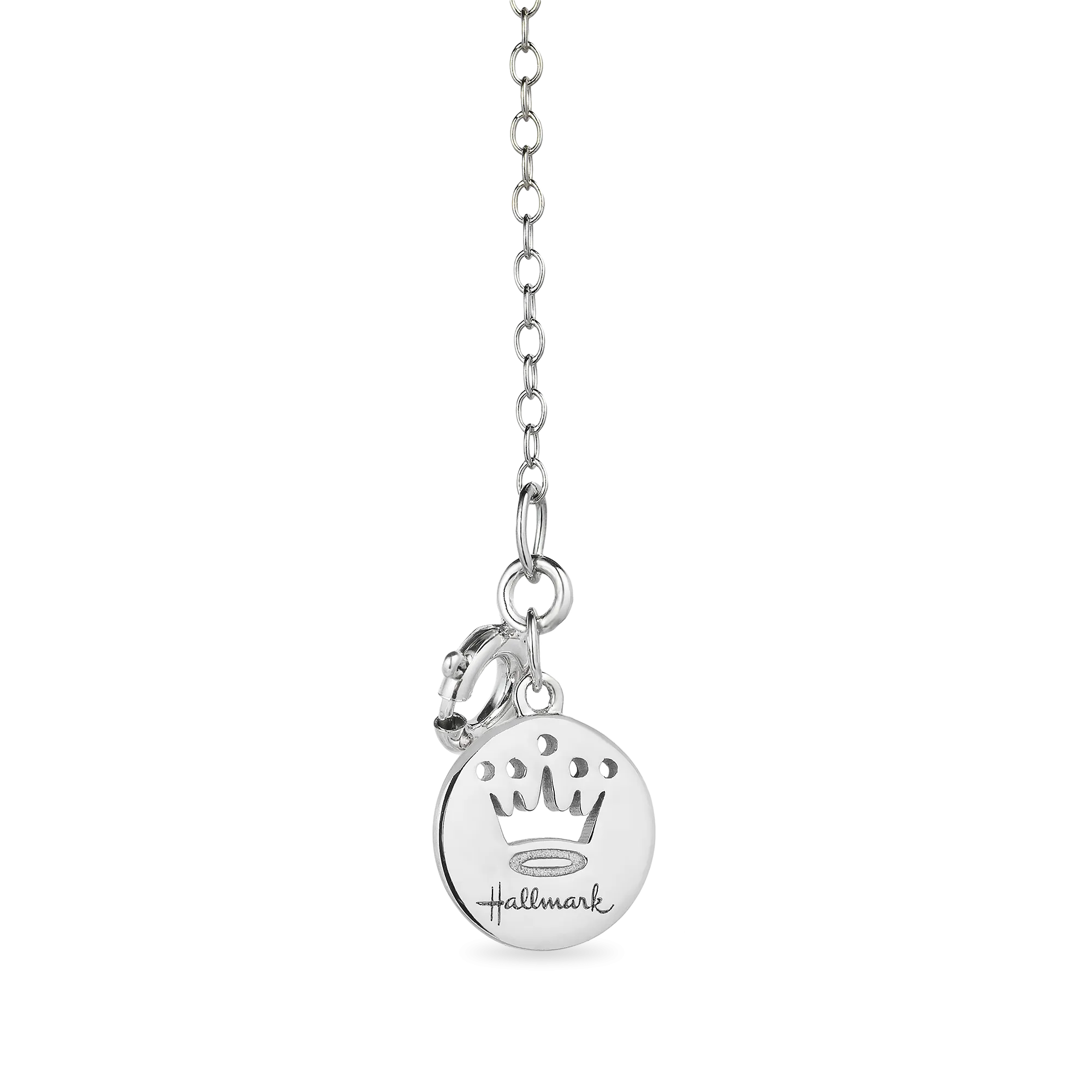 Hallmark Fine Jewelry Wise Mother Owl Pendant in Carved Mother of Pearl and Sterling Silver with Diamonds