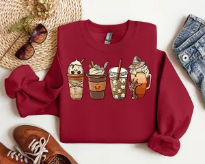 Halloween Coffee Sweater - 12-13 Years