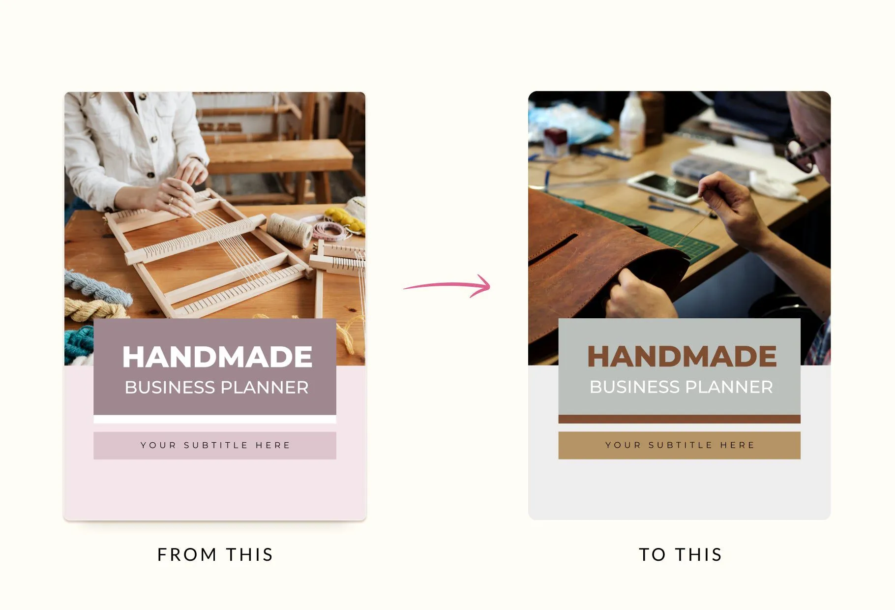 Handmade Business Planner Canva Template