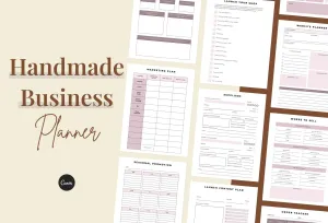 Handmade Business Planner Canva Template