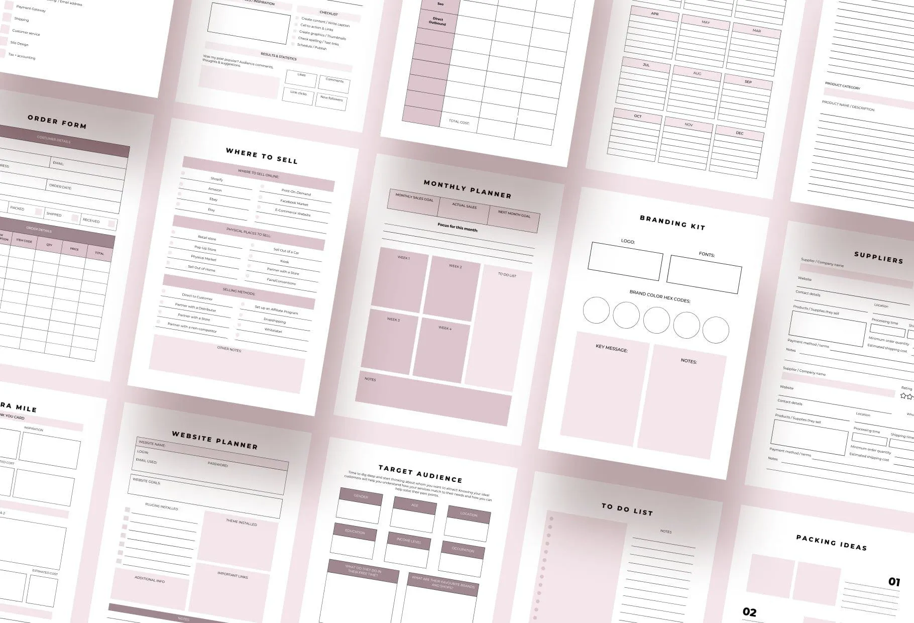 Handmade Business Planner Canva Template