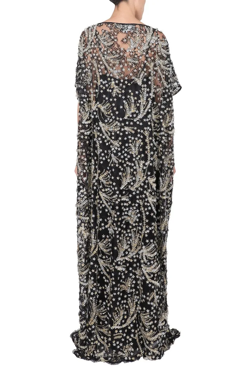 Handmade Flower Lace Boubou Caftan