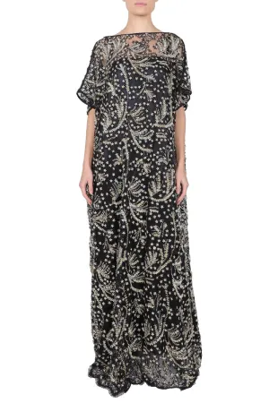 Handmade Flower Lace Boubou Caftan