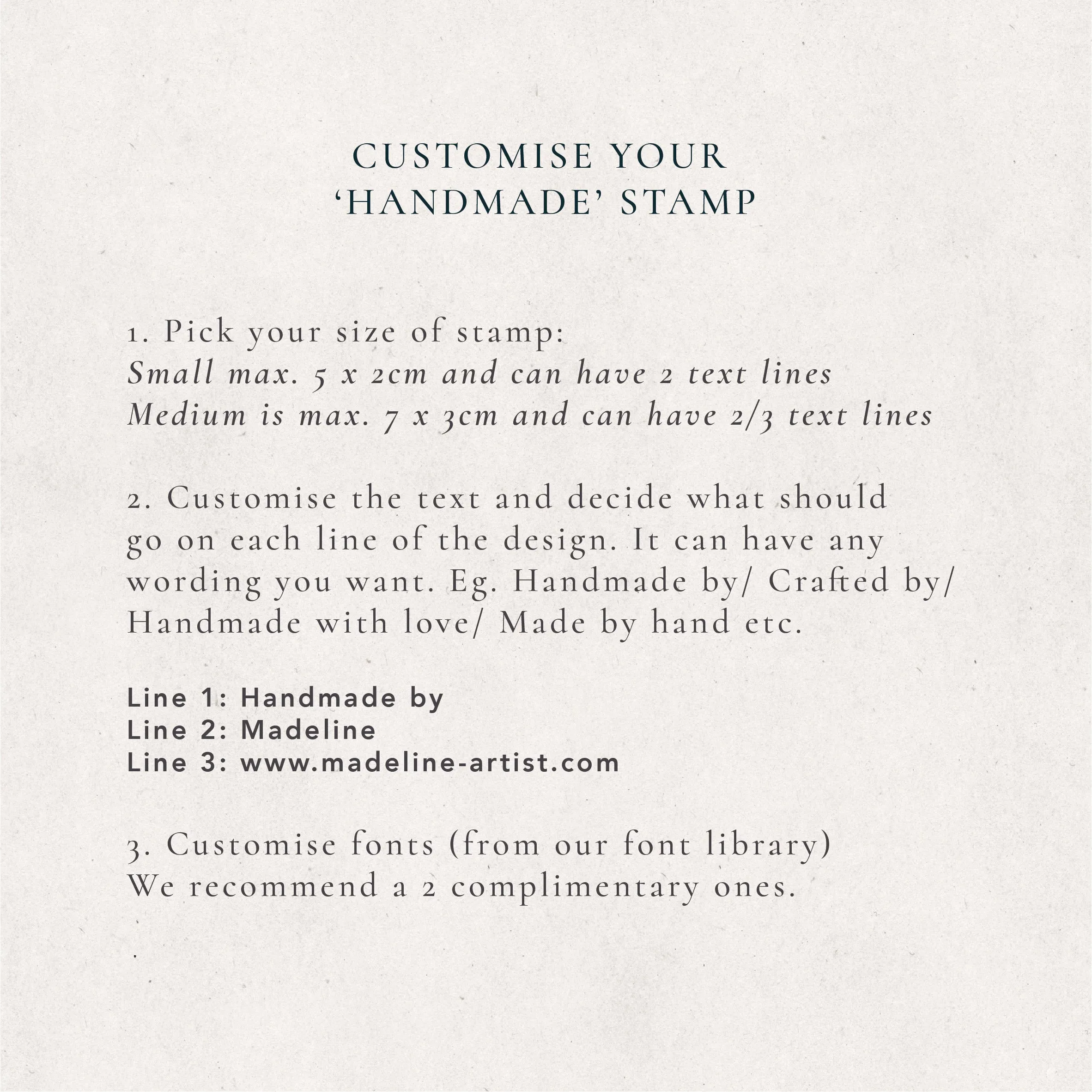 Handmade Stamp