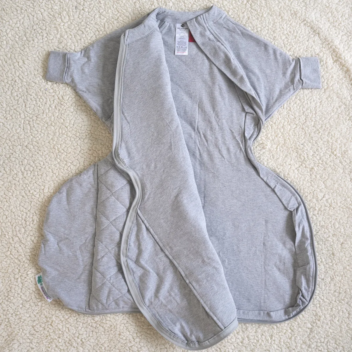HANDS IN & OUT EXTRA-WIDE SACK 'WARM' - COOL GREY (Winter | Organic)