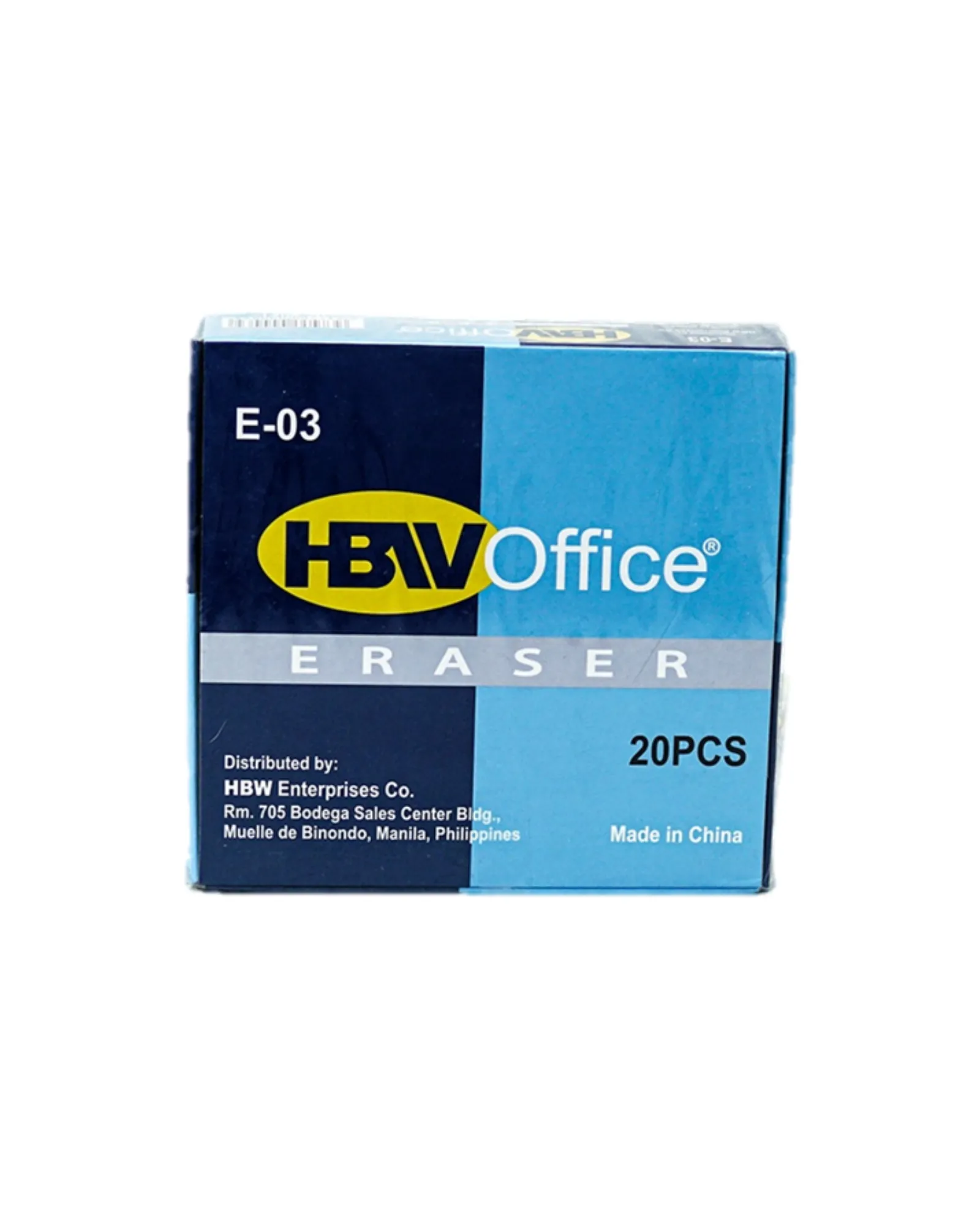 HBW Eraser E-03 White (20pcs)