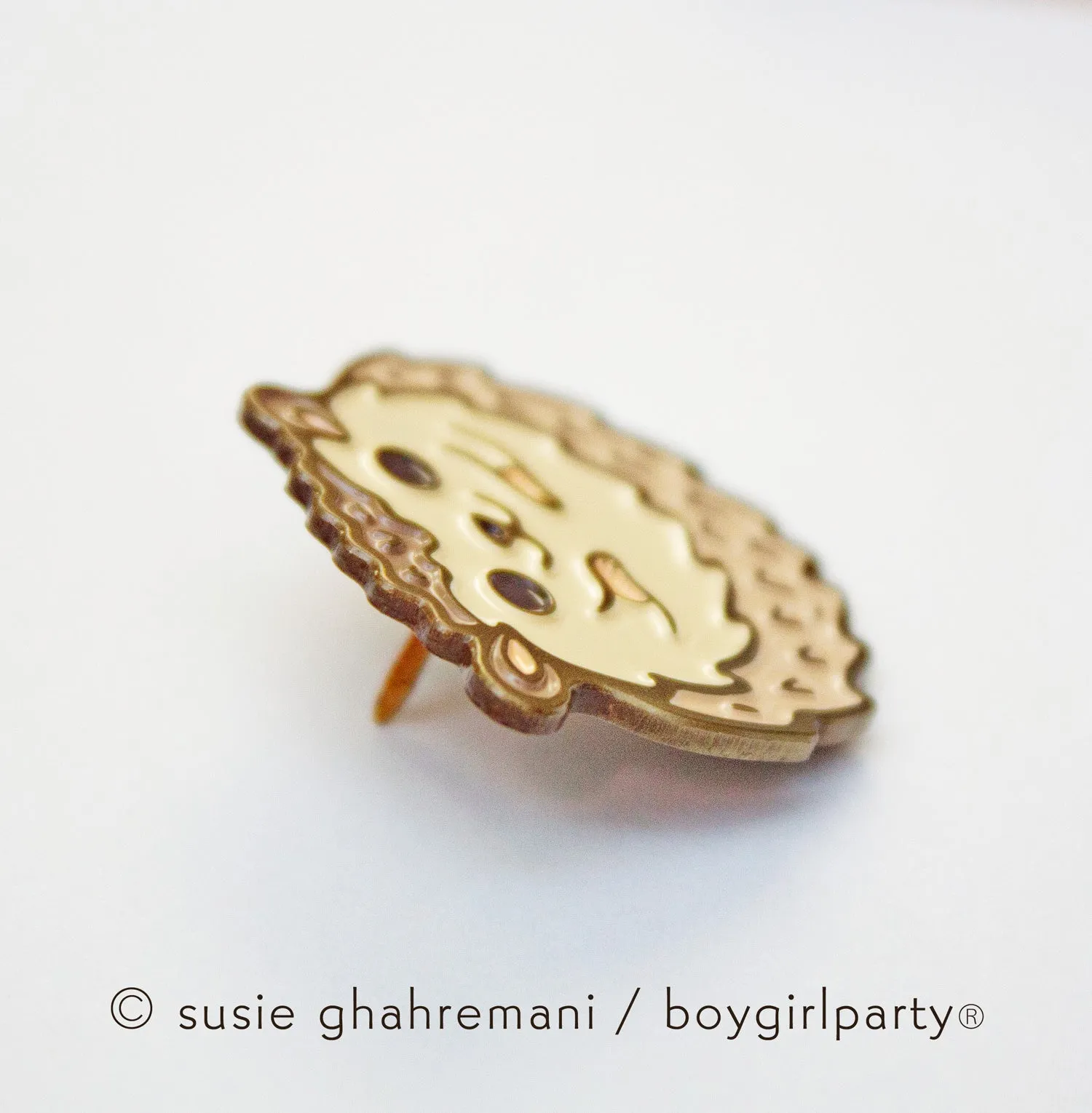 Hedgehog ball enamel pin - kawaii pins by boygirlparty - hedgehog gifts