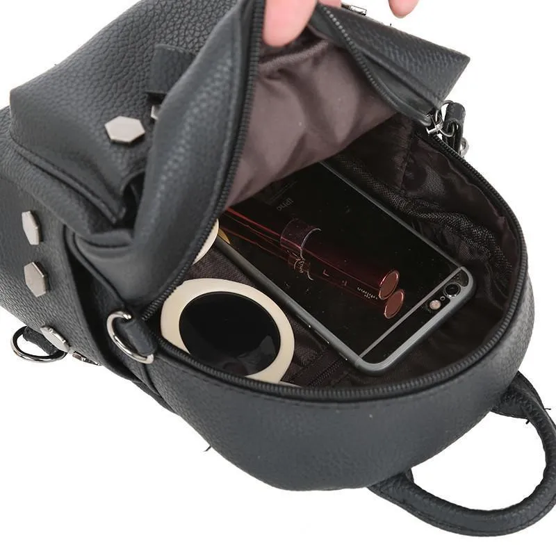 Hexagon Studded Backpack