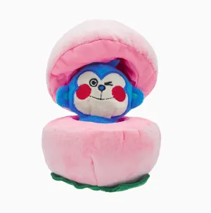 HugSmart Puzzle Hunter - Fruity Critter Peach Dog Toy