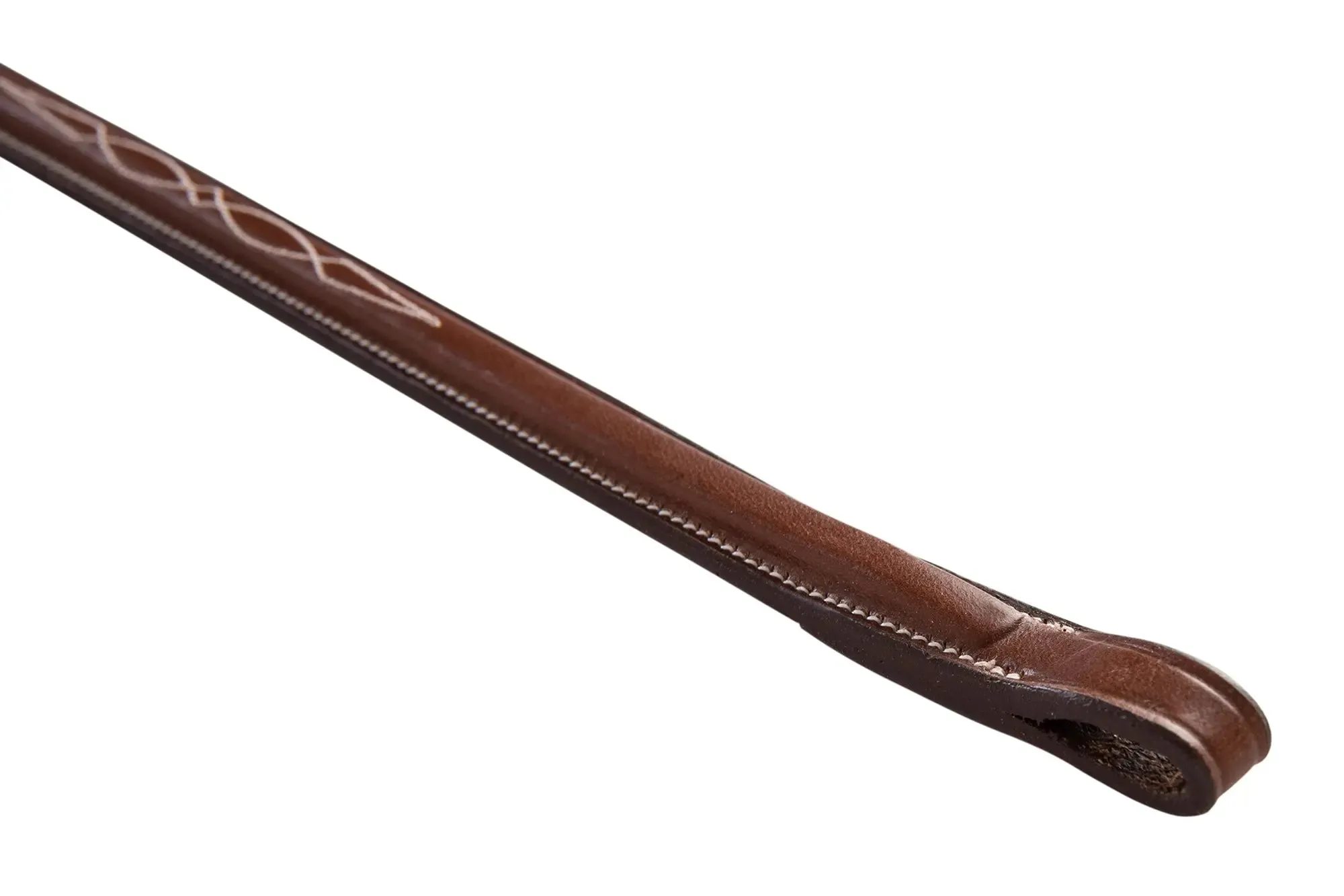 Huntley Equestrian Sedgwick Fancy Stitched Square Raised Brow Band