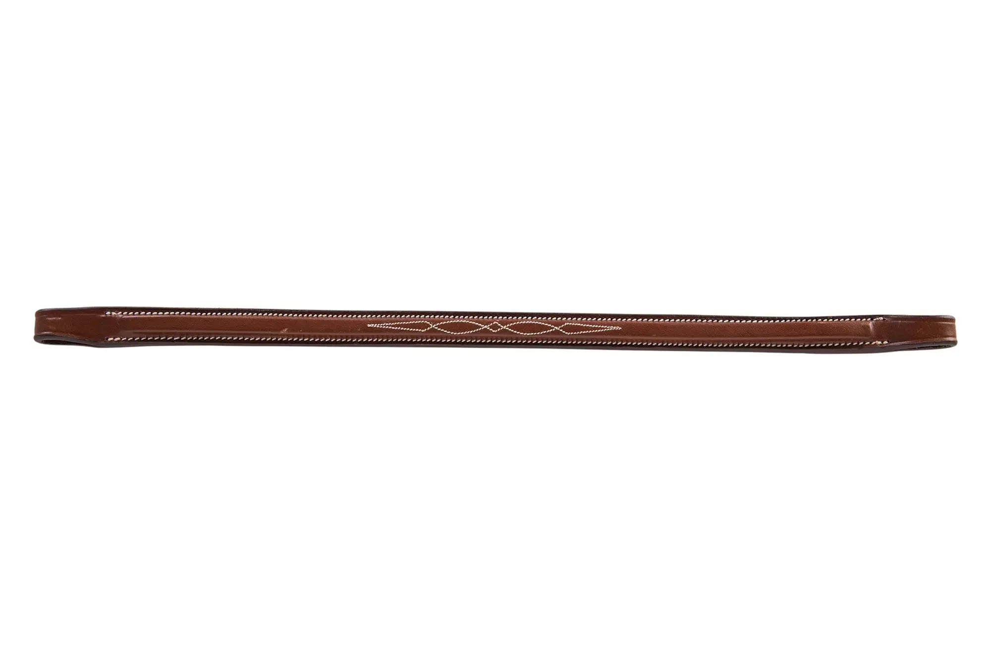 Huntley Equestrian Sedgwick Fancy Stitched Square Raised Brow Band