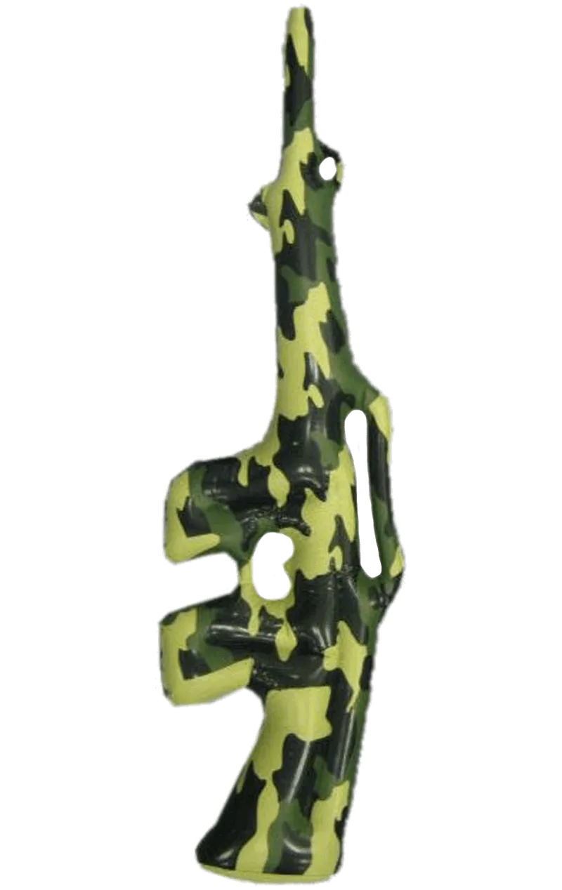 Inflatable Camouflage Fake Gun Accessory