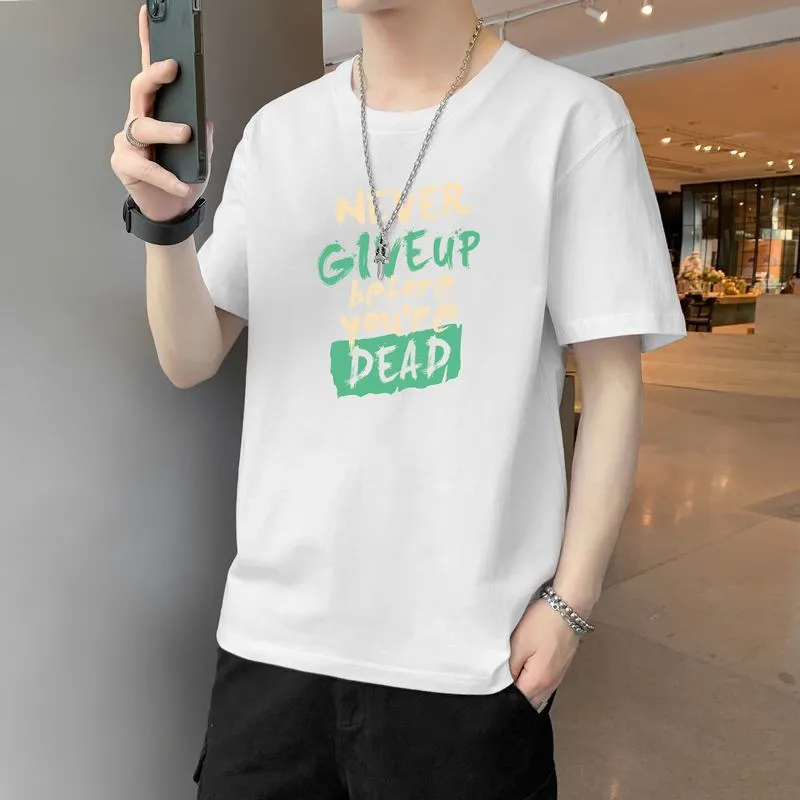 INSTOCK-New men's summer thin ice silk trendy half-sleeved