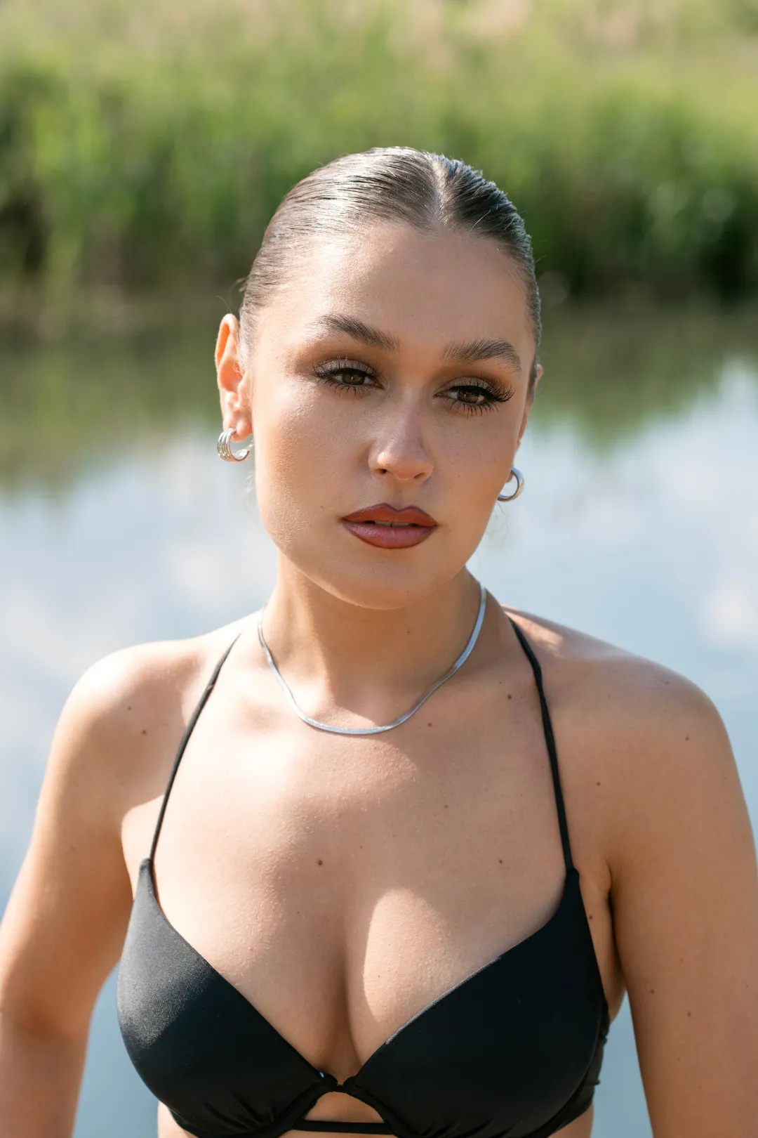 Ivanna Silver Triple Hoop Earrings