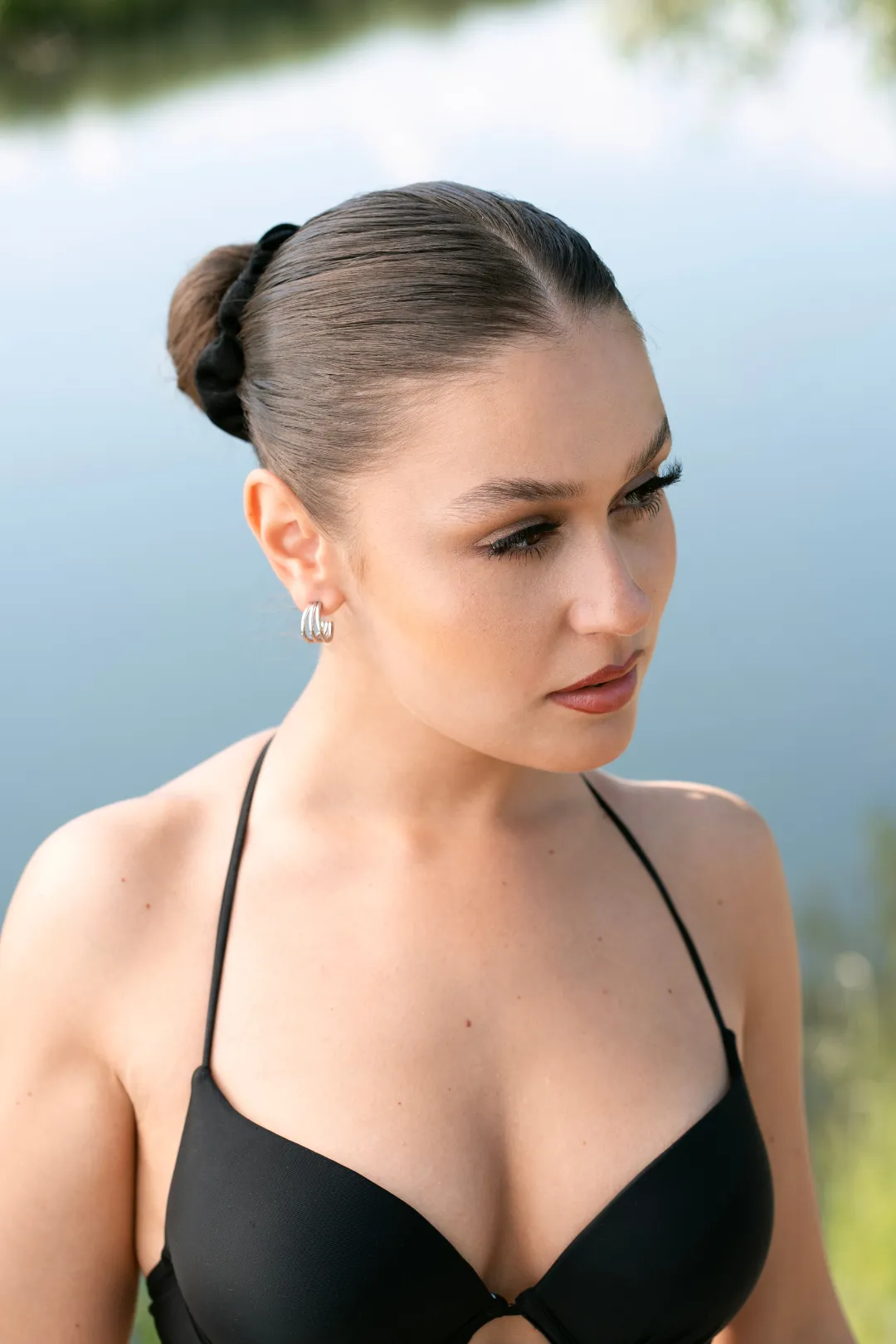 Ivanna Silver Triple Hoop Earrings