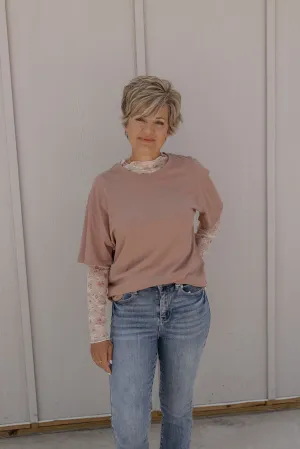 IZZY BASIC ROUND NECK OVERSIZED TOP
