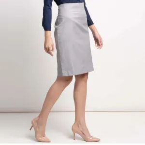 J. Crew NWT Gray 100% Business Casual Cotton Pencil Skirt size 12