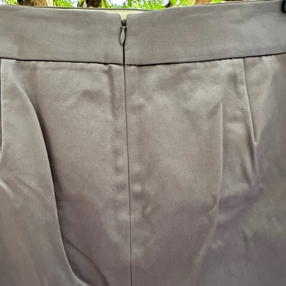 J. Crew NWT Gray 100% Business Casual Cotton Pencil Skirt size 12