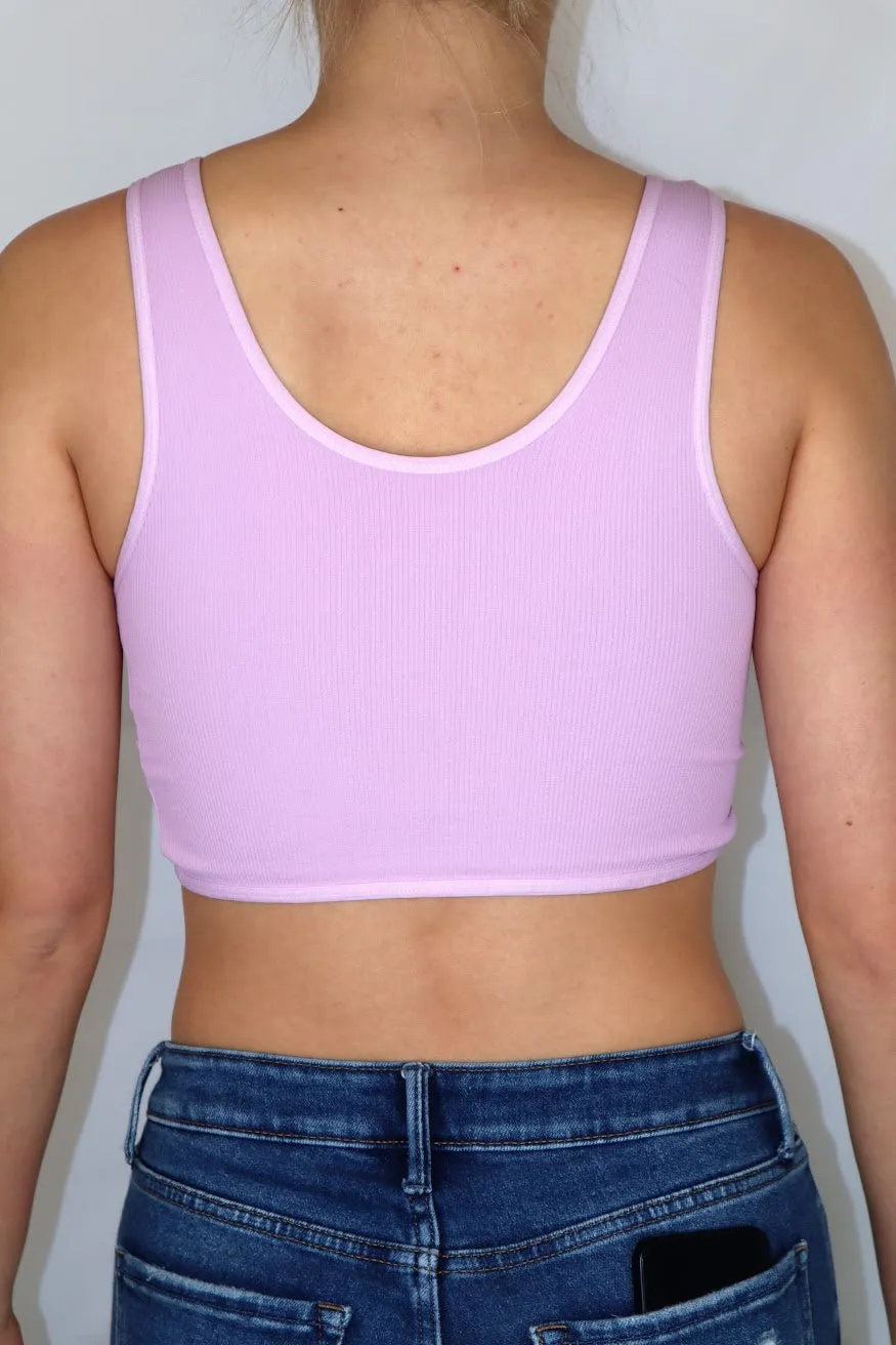 Jade Twist Bra Top Fair Orchid
