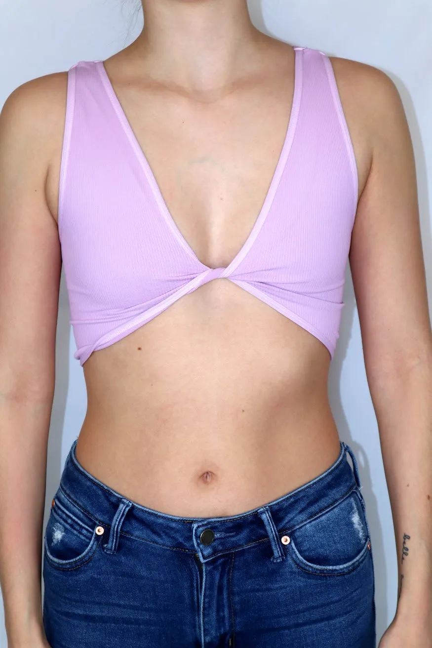 Jade Twist Bra Top Fair Orchid