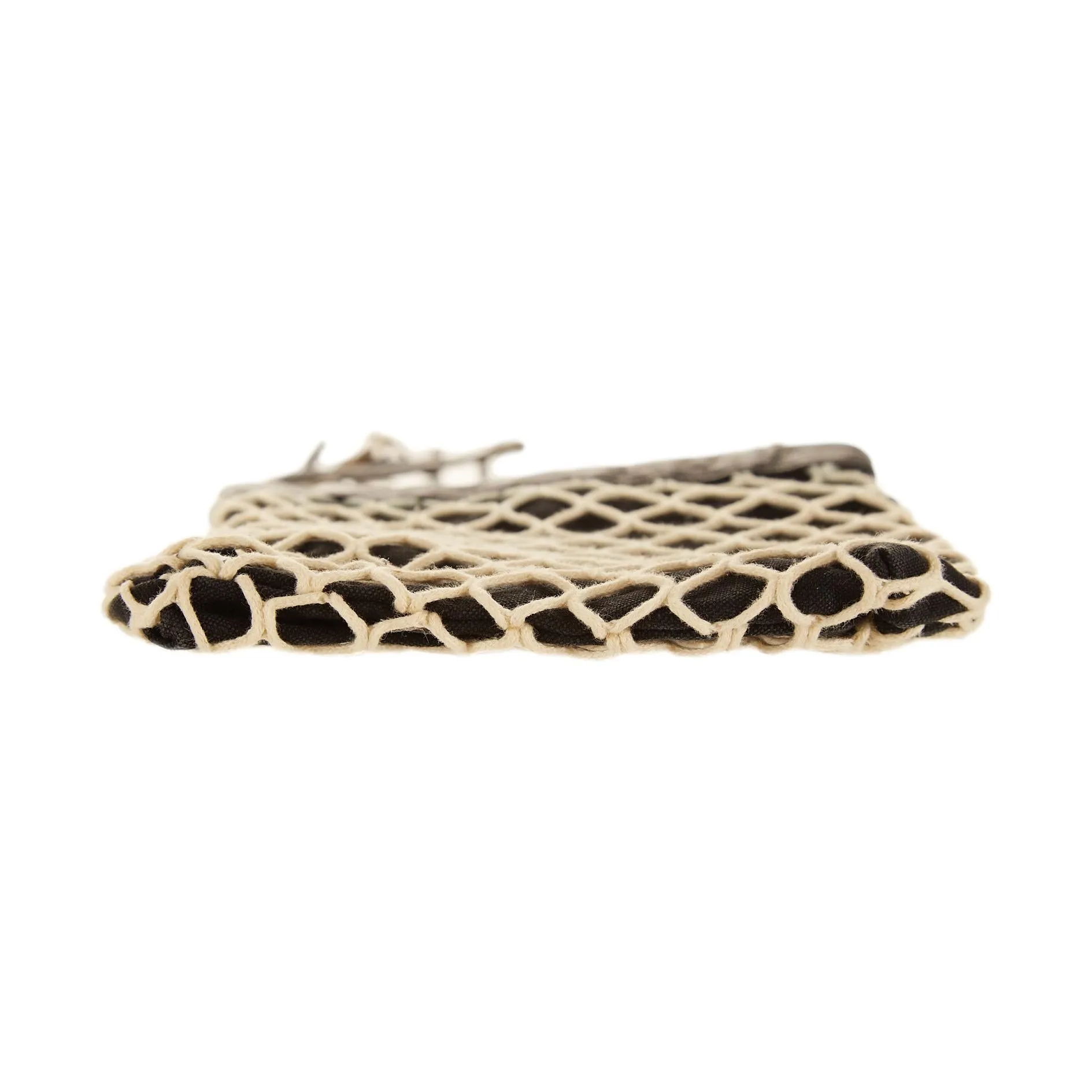 Jean Paul Gaultier Black Netted Shoulder Bag