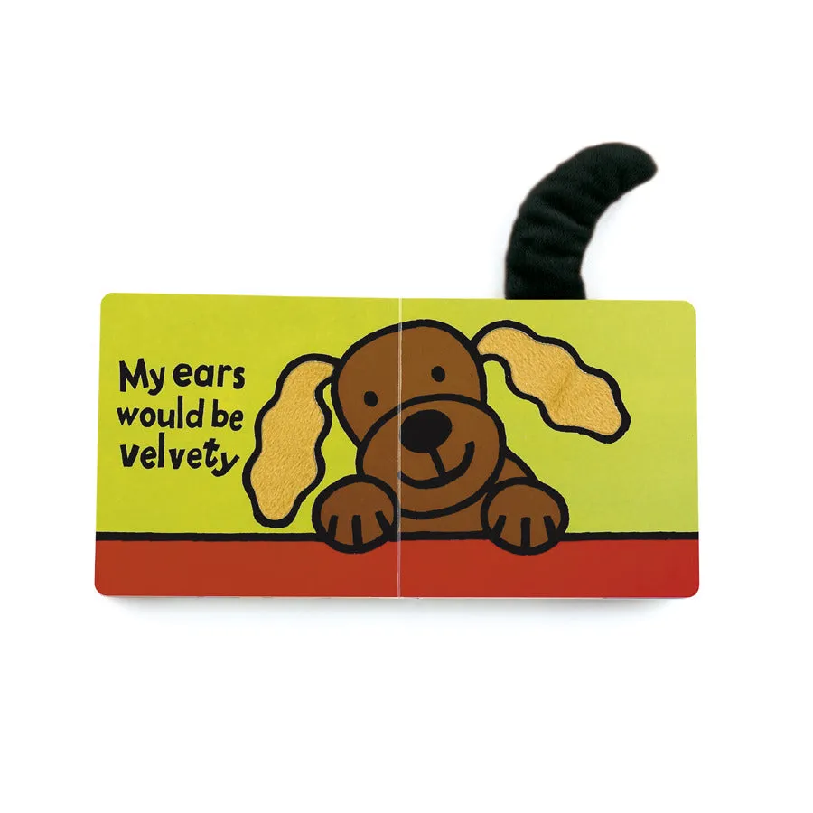 Jellycat If I Were a Puppy Board Book (cream & black)