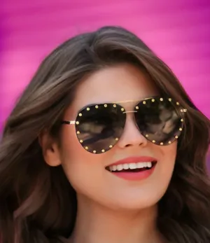 Jess Studded Aviator
