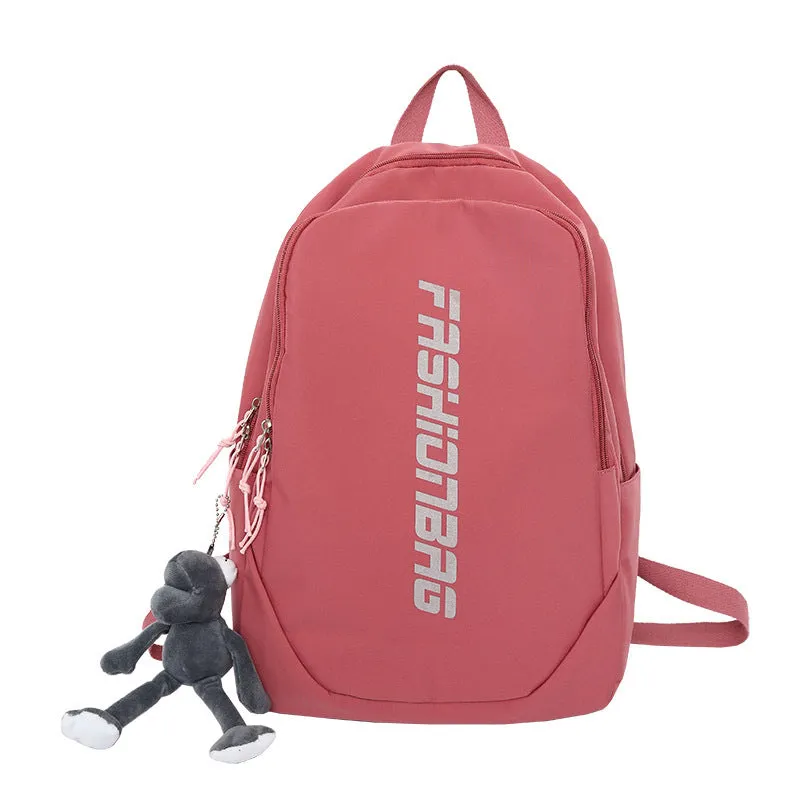 Junior High College Class Nylon Female Backpacks