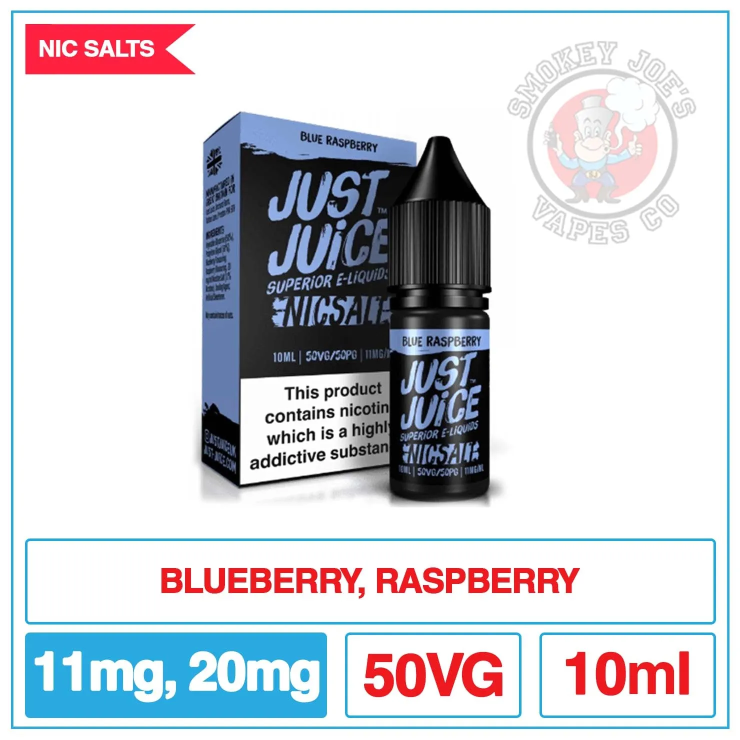 Just Juice Nic Salt - Blue Raspberry